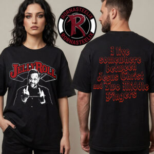 Jelly Roll The Little Ass Shed Tour 2026 Exclusive Merch Middle Finger Unisex T Shirt Two Sided