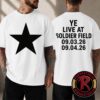 Kanye West 2026 Event Tee Live At Riyadh Air Metropolitano In Madrid Spain On July 30 2026 Two Sides Tee