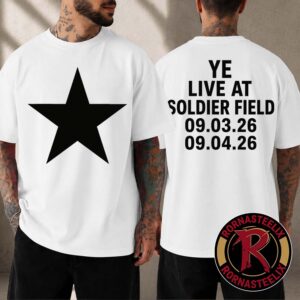 Kanye West 2026 Event Tee Live At Soldier Field In Chicago IL USA On September 3-4 2026 Two Sides Tee