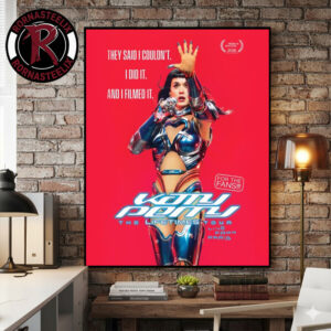 Katy Perry The Lifetimes Tour Live From Paris 2026 Poster Canvas Decor