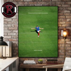 Kylian Mbappe France’s All Time Men’s Top Scorer FIFA World Cup 2026 Poster Canvas Decor