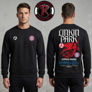 Linkin Park x Bayern Munich Germany 2026 Exclusive Merch At Allianz Arena On 11 And 12 June 2026 Unisex Sweater