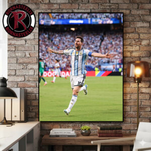 Lionel Messi Argentina Hattrick On Opening 6th FIFA World Cup 2026 Poster Canvas Decor