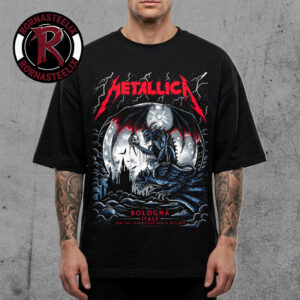 Metallica M72 Bologna Pop Up Shop Poster At Stadio Renato Dall Ara On June 3 2026 Italy Unisex T Shirt
