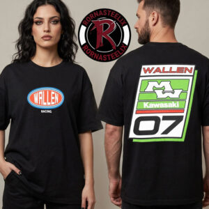 Morgan Wallen x Kawasaki Team Green Racing Unisex T Shirt Two Sided