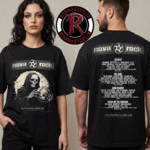 Nova Rock Festival 2026 Exclusive Merch Grim Reaper Unisex T Shirt Two Sided