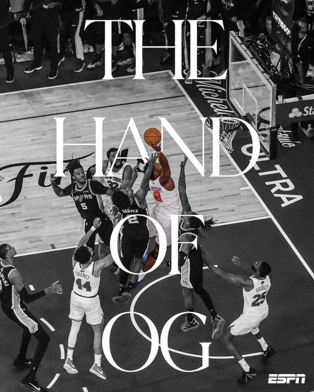 OG Anunoby New York Knicks NBA Finals 2026 The Hand Of OG