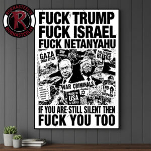 PCRF The Palestine Children’s Relief Fund Fuck Trump Fuck Israel Fuck Netanyahu Poster Canvas Decor