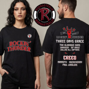 Rockin’ Thunder Music Festival x 22 Fresh Rockin’ Thunder Lineup Unisex T Shirt Two Sided