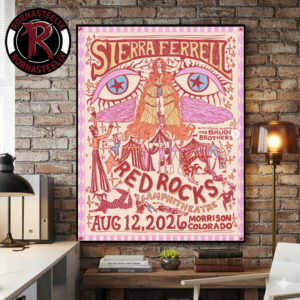 Sierra Ferrell Venue Poster At Red Rocks Amphitheatre On August 12 2026 Morrison Colorado Poster Canvas Decor