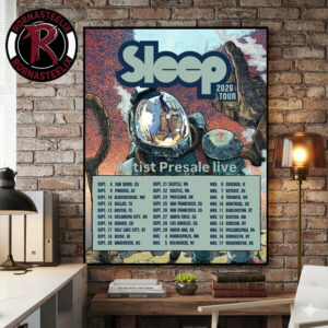 Sleep Band North America Tour 2026 Schedule Tour Dates Poster Canvas Decor
