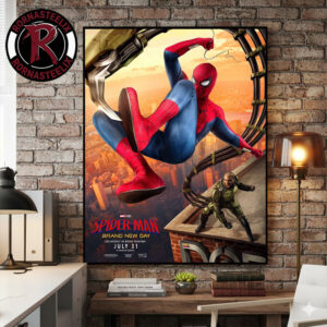 Spider Man Brand New Day New Poster Exclusively In Movie Theaters July 31 2026 Spider Man vs Scorpions Poster Canvas Decor