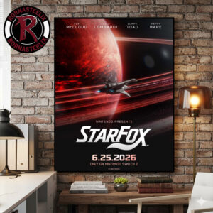 Star Fox Launches On Nintendo Switch 2 June 25 2026 Poster Canvas Decor