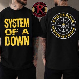 System Of A Down Stockholm 2026 Official Event Merchandise T-Shirt At 3Arena Sweden June 29