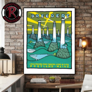 The Breeders Portland Maine Event Poster At State Theatre On June 18 2026 Poster Canvas Decor