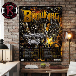 The Browning Europe Fall 2026 Tour Schedule Tour Dates Poster Canvas Decor