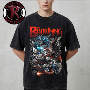 The Browning Mecha Gyrados x Charizard Art By Metal illustrator Washed T Shirt