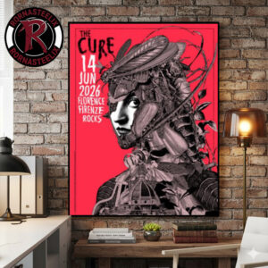 The Cure 2026 Summer Show Florence Poster At Firenze Rocks On June 14 2026 Poster Canvas Decor