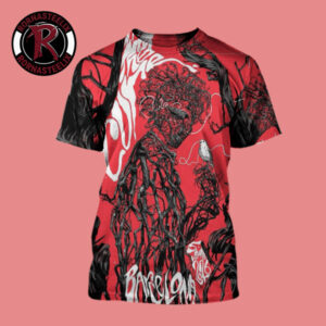 The Cure’s 2026 Summer Tour For Barcelona On June 5 2026 All Over Print Shirt