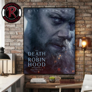 The Death Of Robin Hood 2026 Bill Skarsgard Character Poster Movie In Theaters June 19 2026 Poster Canvas Decor