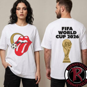 The Rolling Stones x FIFA World Cup 2026 Halo Lick Ringer Unisex T Shirt Two Sided