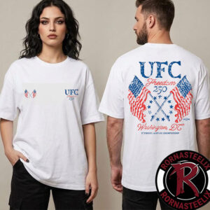 UFC 250 Freedom Flags Ultimate Fighting Championship In Washington DC Unisex T Shirt Two Sided