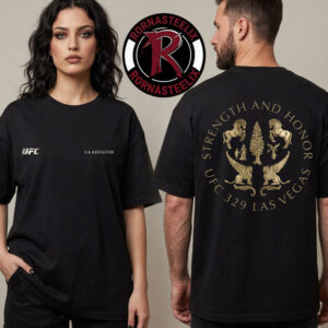 UFC 329 x Gladiator Strength And Honor Las Vegas Unisex T Shirt Two Sided