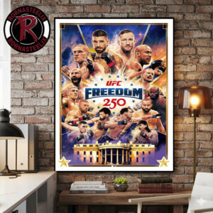 UFC Freedom 250 Artist Series Poster Canvas Decor