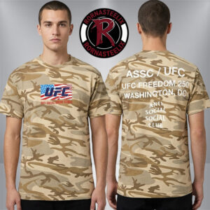 UFC Freedom 250 x Anti Social Social Club Camo Liberty Washington DC Unisex T Shirt