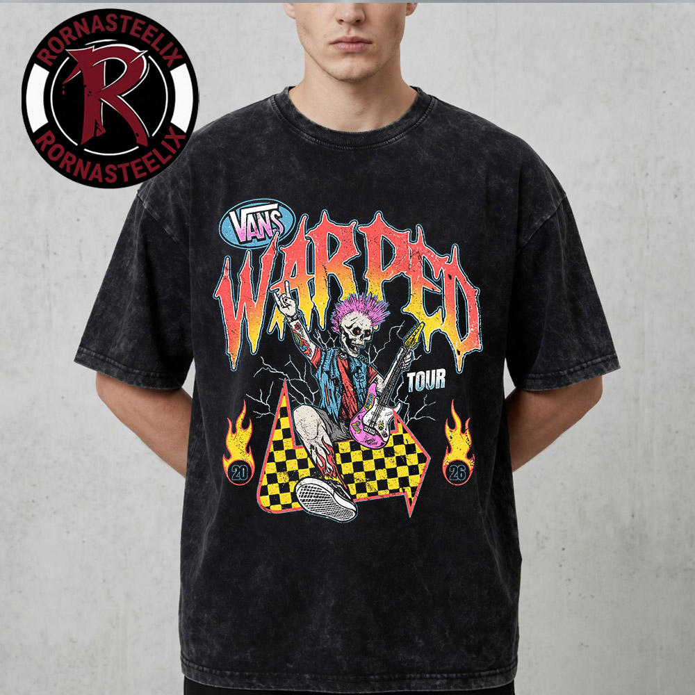Vans Warped Tour 2026 Punk Skull Exclusive Washed T Shirt Vans Warped Tour 2026 Punk Skull Exclusive Washed T Shirt
