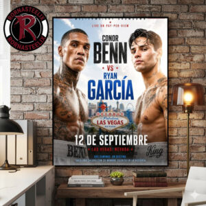 Welterweight Showdown WBC Conor Benn vs Ryan Garcia On September 12 2026 Las Vegas Nevada Poster Canvas Decor