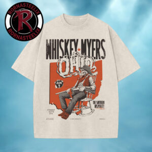 Whiskey Myers Cincinnati Ohio 2026 Poster Show At Riverbend Music Center On June 9 2026 The Southern Hospitality Tour 2026 Washed T Shirt