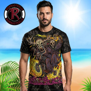 Whitechapel Summer 2026 Merchandise Bikers Spider All Over Print Shirt