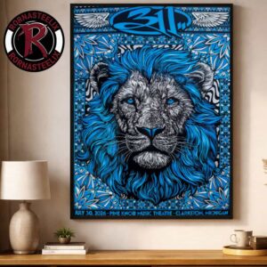 311 Band Clarkston Michigan Event Poster At Pine Knob Music Theatre On July 30 2026 Poster Decor Canvas