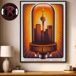 311 Band Three Eleven Summer 2026 Toronto ON Venue Poster At RBC Amphitheatre On July 26 2026 Poster Decor Canvas
