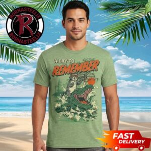 A Day To Remember ADTR Racoon Rider Crocodile Florida Crazy Across The USA Unisex T Shirt Two Sided