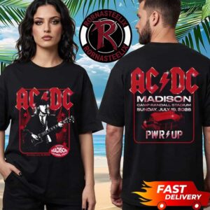 ACDC Pwr Up Tour 2026 Madison WI Exclusive Tee At Camp Randall Stadium On July 19 2026 Unisex T Shirt Two Sided