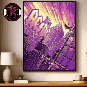 ACDC Pwr Up Tour 2026 Charlotte Venue Poster North Carolina Show At Bank Of America Stadium On July 11 2026 North America Poster Decor Canvas