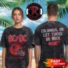ACDC Columbus Ohio Pwr Up Tour 2026 Event Poster At Ohio Stadium On July 15 2026 Let There Be Rock Washed T Shirt