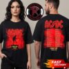 ACDC Pwr Up Tour 2026 Exclusive Tee Angus Electric North America Cities Tour Unisex T Shirt Two Sided ACDC Pwr Up Tour 2026 Exclusive Tee Angus Electric North America Cities Tour Unisex T Shirt Two Sided