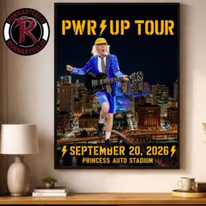 ACDC Pwr Up Tour 2026 Winnipeg MB Event Tee At Princess Auto Stadium On September 20 2026 Canada Poster Decor Canvas