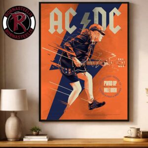 ACDC Pwrd Up Tour 2026 Denver Poster Show At Empower Field At Mile High On July 28 2026 Denver CO Poster Decor Canvas