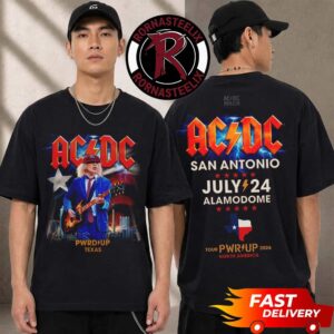 ACDC San Antonio Texas 2026 Event Tee At Alamodome On July 24 2026 Pwr Up Tour North America 2026 Unisex T Shirt Two Sided