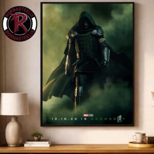 Avengers Doomsday New Poster Dr Doom Marvel Studios In Theaters December 18 2026 Poster Decor Canvas