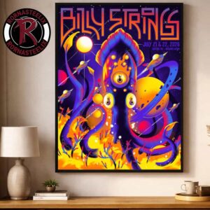Billy Strings Boston Event Poster 2 Nights Show At Agganis Arena On July 21 22 2026 Art By Arno Kiss Poster Decor Canvas