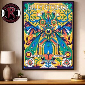 Billy Strings Hartford CT Event Poster At PeoplesBank Arena On July 28 2026 Art By Niark1 Poster Decor Canvas