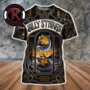 Billy Strings Portland ME Poster Two Nights At Cross Insurance Arena On July 24 25 2026 Art By Abigail Salvesen All Over Print Shirt