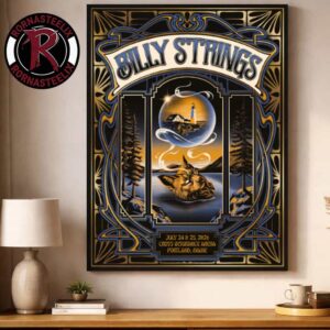 Billy Strings Portland ME Poster Two Nights At Cross Insurance Arena On July 24 25 2026 Art By Abigail Salvesen Poster Decor Canvas