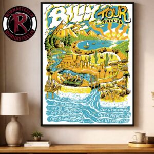 Billy Tour Fall 2026 Schedule Tour Dates Poster Decor Canvas