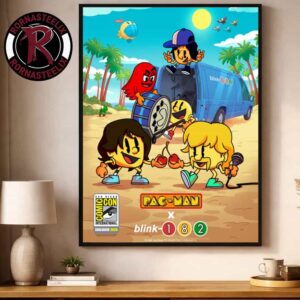 Blink 182 x Pac Man Exclusive At Comic Con International In San Diego On July 23 26 2026 Poster Decor Canvas